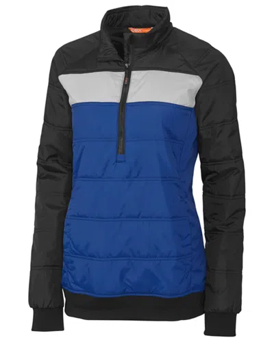 Cutter & Buck Cbuk Ladies' Thaw Insulated Packable Pullover Jacket In Blue