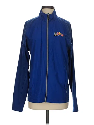 Pre-owned Cutter & Buck Track Jacket In Blue