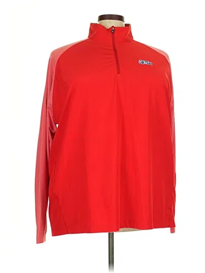 Pre-owned Cutter & Buck Track Jacket In Red