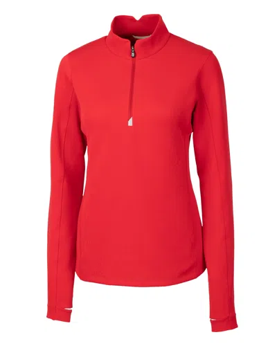 Cutter & Buck Traverse Stretch Quarter Zip Womens Pullover Jacket