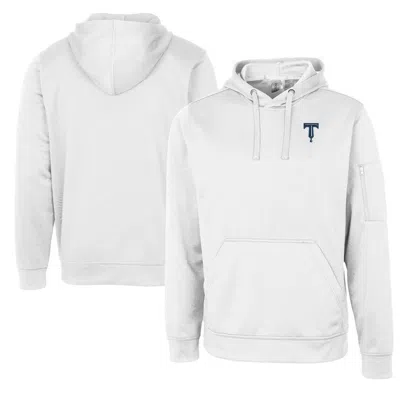 Cutter & Buck Unisex  White Tulsa Drillers Clique Lift Eco Performance Pullover Hoodie Sweatshirt