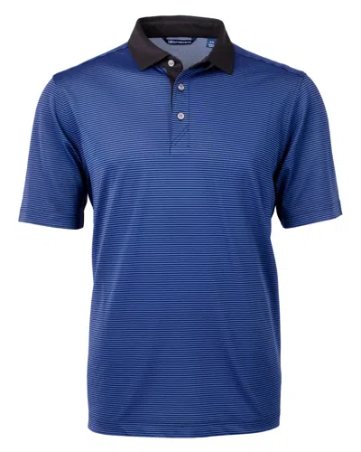 Cutter & Buck Virtue Eco Pique Micro Stripe Recycled Mens Polo