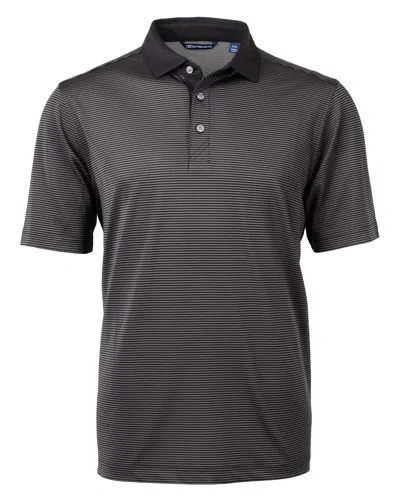 Cutter & Buck Virtue Eco Pique Micro Stripe Recycled Mens Polo
