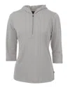 Cutter & Buck Virtue Eco Pique Recycled Half Zip Pullover Womens Hoodie Jacket
