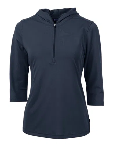 Cutter & Buck Virtue Eco Pique Recycled Half Zip Pullover Womens Hoodie Jacket