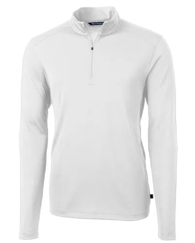 CUTTER & BUCK VIRTUE ECO PIQUE RECYCLED QUARTER ZIP MENS BIG & TALL PULLOVER