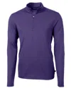 Cutter & Buck Virtue Eco Pique Recycled Quarter Zip Mens Pullover Jacket