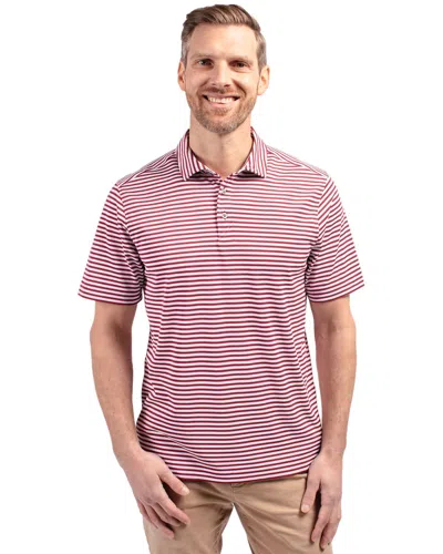 Cutter & Buck Virtue Eco Pique Stripe Recycled Mens Polo Shirt