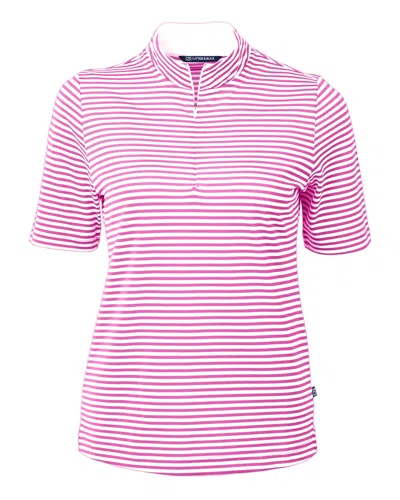 Cutter & Buck Virtue Eco Pique Stripe Recycled Womens Top