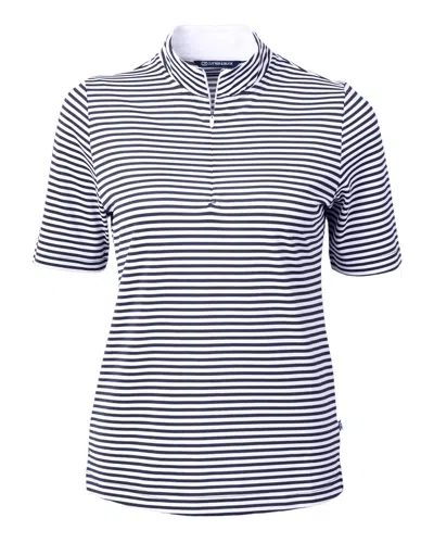 Cutter & Buck Virtue Eco Pique Stripe Recycled Womens Top