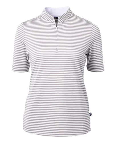 Cutter & Buck Virtue Eco Pique Stripe Recycled Womens Top