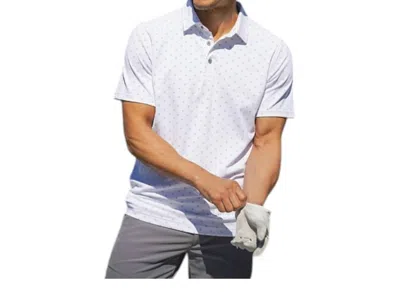 Cutter & Buck Virtue Eco Pique Tile Print Polo Shirt In White