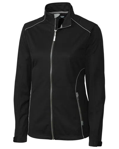 Cutter & Buck Weathertec Opening Day Softshell Raincoat In Black