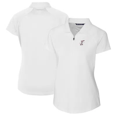 Cutter & Buck White Albuquerque Isotopes Forge Drytec Raglan Stretch Polo