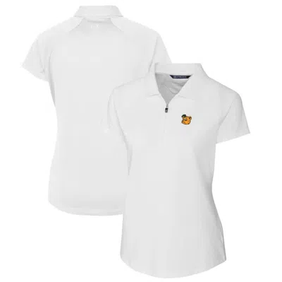 Cutter & Buck White Baylor Bears Forge Stretch Polo