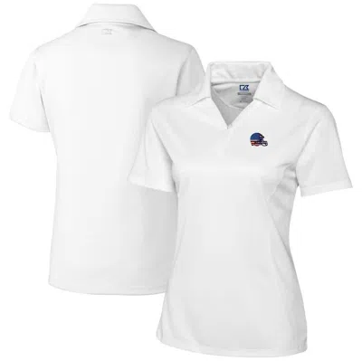 Cutter & Buck White Cleveland Browns Genre Drytec Textured Polo