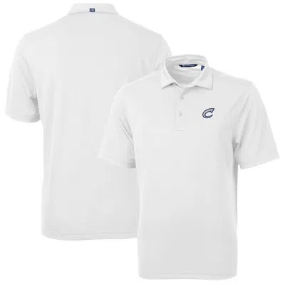 Cutter & Buck White Columbus Clippers Virtue Eco Pique Recycled Polo