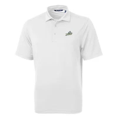 Cutter & Buck White Florida Gulf Coast Eagles Big & Tall Virtue Eco Pique Recycled Polo