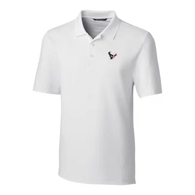 Cutter & Buck White Houston Texans Big & Tall Forge Stretch Polo