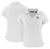 CUTTER & BUCK CUTTER & BUCK  WHITE INDIANAPOLIS COLTS HELMET DAYBREAK ECO RECYCLED V-NECK POLO