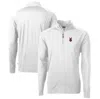 Cutter & Buck White Indianapolis Indians Adapt Eco Knit Stretch Recycled Quarter-zip Pullover In White