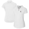 CUTTER & BUCK CUTTER & BUCK  WHITE LOS ANGELES ANGELS DRYTEC FORGE STRETCH POLO