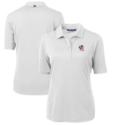 Cutter & Buck White Louisville Cardinals Team Virtue Eco Pique Recycled Polo