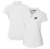 CUTTER & BUCK CUTTER & BUCK  WHITE OMAHA STORM CHASERS FORGE DRYTEC RAGLAN STRETCH POLO