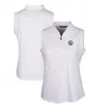 CUTTER & BUCK CUTTER & BUCK WHITE PENN STATE NITTANY LIONS FORGE STRETCH SLEEVELESS POLO