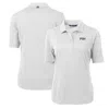 CUTTER & BUCK CUTTER & BUCK WHITE PITTSBURGH PIRATES CITY CONNECT VIRTUE ECO PIQUE RECYCLED POLO