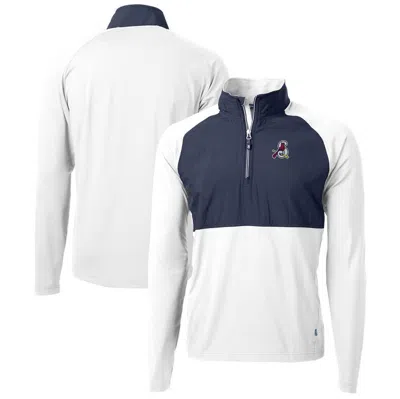 Cutter & Buck White Springfield Cardinals Adapt Eco Knit Hybrid Recycled Quarter-zip Top