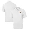 CUTTER & BUCK CUTTER & BUCK WHITE SYRACUSE ORANGE BIG & TALL VIRTUE ECO PIQUE RECYCLED DRYTEC POLO