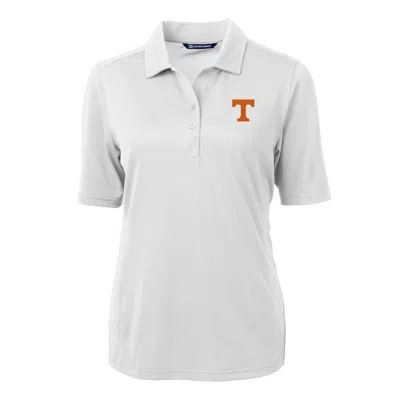 Cutter & Buck White Tennessee Volunteers Virtue Eco Pique Recycled Polo