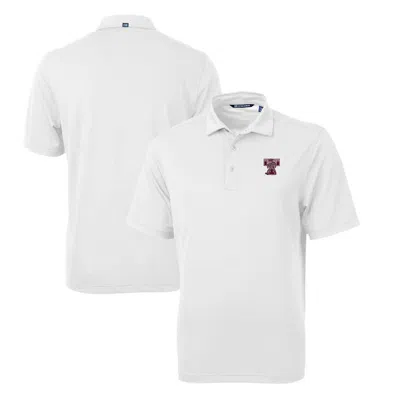 Cutter & Buck White Texas A&m Aggies Big & Tall Virtue Eco Pique Recycled Drytec Polo