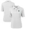 CUTTER & BUCK CUTTER & BUCK WHITE TULANE GREEN WAVE TEAM VIRTUE ECO PIQUE RECYCLED POLO