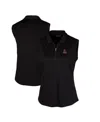 Cutter & Buck Women's Black Alabama Crimson Tide Forge Stretch Sleeveless Polo In Black
