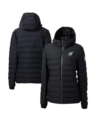 Cutter & Buck Women's Black Arizona Cardinals Mission Ridge Eco Insulated Full-zip Hoodie Puffer Jacket