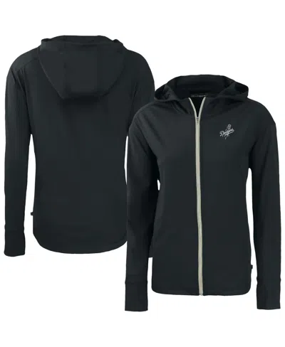 Cutter & Buck Women's Black Los Angeles Dodgers Daybreak Eco Full-zip Hoodie