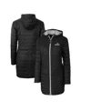 Cutter & Buck Women's Black Providence Friars Rainier Primaloft Hooded Long Coat In Black