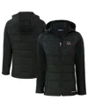 Cutter & Buck Women's Black South Carolina Gamecocks Vault Evoke Hybrid Eco Softshell Full-zip Hooded Jacket In Black