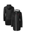 Cutter & Buck Women's Cutter Buck Black Indiana Hoosiers Rainier Primaloft Eco Hooded Long Coat In Black