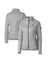 Cutter & Buck Women's Gray North Carolina Tar Heels Rainier Insulated Puffer Full-zip Jacket In Gray