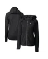 Cutter & Buck Women's Heather Charcoal Ohio State Buckeyes Mainsail Sweater-knit Full-zip Hoodie In Heather Charcoal
