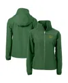 Cutter & Buck Women's Hunter Green Notre Dame Fighting Irish Play Like A Champion Today Charter Eco Full-zip Jacke In Green