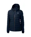 Cutter & Buck Women's Navy New York Yankees Mission Ridge Puffer Full-zip Jacket