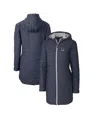 Cutter & Buck Women's Navy Penn State Nittany Lions Alumni Rainier Primaloft Eco Insulated Hooded Jacket In Blue
