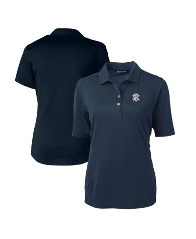Cutter & Buck Women's Navy Sec Gear Drytec Virtue Eco Pique Polo