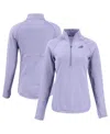 Cutter & Buck Women's Purple Buffalo Bills Peshastin Eco Fleece Half-zip Sweatshirt In Multi