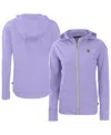 Cutter & Buck Women's Purple Minnesota Vikings Daybreak Full-zip Hoodie Jacket In Purple