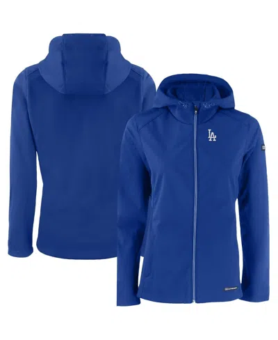 Cutter & Buck Women's Royal Los Angeles Dodgers Evoke Eco Softshell Full-zip Jacket In Blue